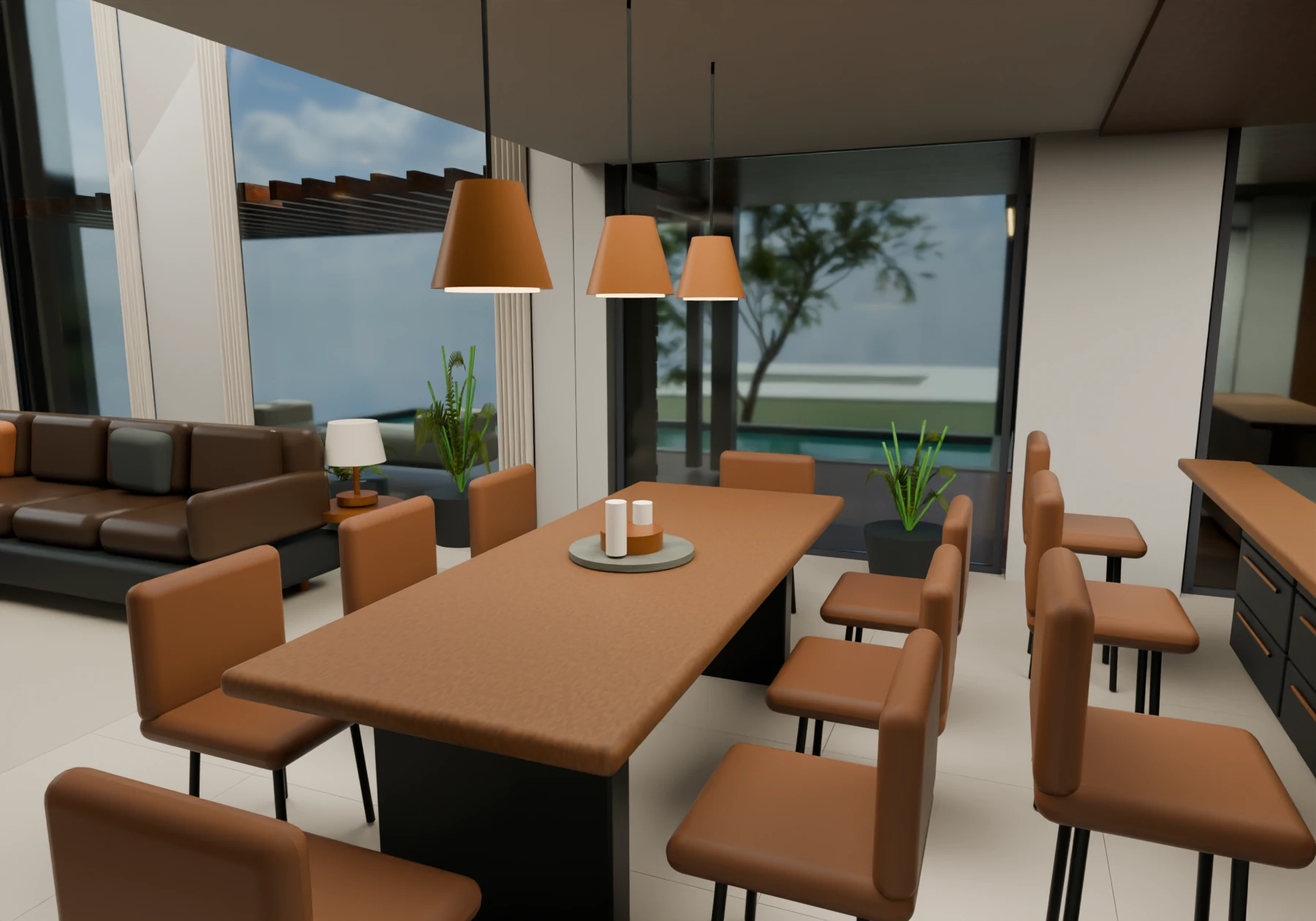 Comedor · ocho puestos